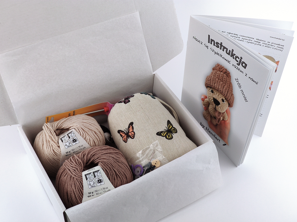 Zestaw do nauki szydełkowania - miś Edi - obrazek 3