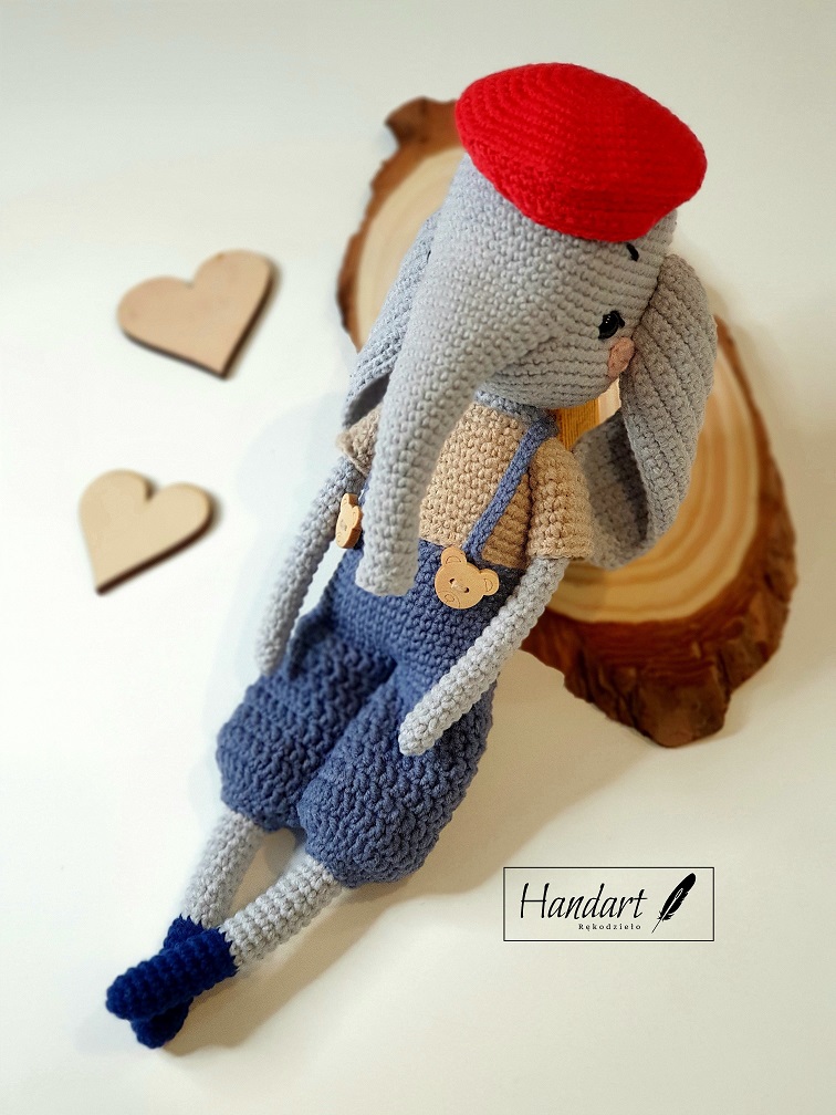 Słonik na szydełku - Pierre - obrazek 2